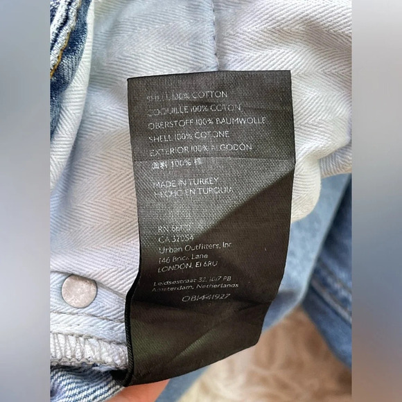 BDG UO flared ankle jeans distressed high rise washed blue cotton size 28 - Picture 10 of 10